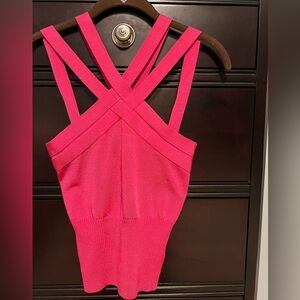 Bebe XS pink cult favorite strappy top